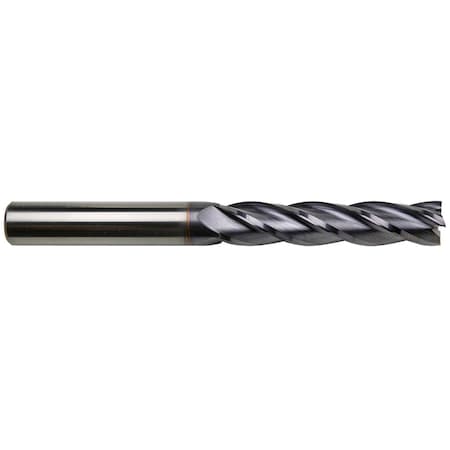 Gs Tooling 1/2" Diameter x 1/2" Shank 4-Flute Extra Long Length Yellow Series Carbide End Mills 102562